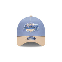 Los Angeles Lakers Blueberry Cream 2-Tone Oat Milk Visor Iris Flower 9forty Af Cap