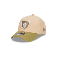 Las Vegas Raiders Beansprout 2-Tone Moss Green Visor Oat Milk 9Forty AF Cap