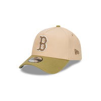Boston Red Sox Beansprout 2-Tone Moss Green Visor Oat Milk 9Forty AF Cap