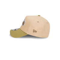 Los Angeles Lakers Beansprout 2-Tone Moss Green Visor Oat Milk 9Forty AF Cap
