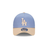 Los Angeles Dodgers Blueberry Cream 2-Tone Oat Milk Visor Iris Flower 9Forty AF Cap