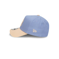 New York Yankees Blueberry Cream 2-Tone Oat Milk Visor Iris Flower 9forty AF Cap