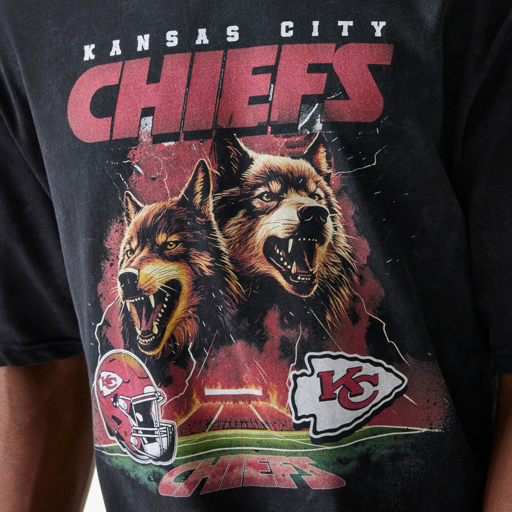 Kansas City Chiefs NFL Games Premium Apparel Black Oversized T-Shirt