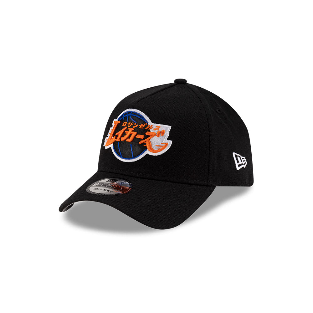 New Era x Hyperfly Katakana x NBA 20152 Los Angeles Lakers 9Forty A-Frame Black