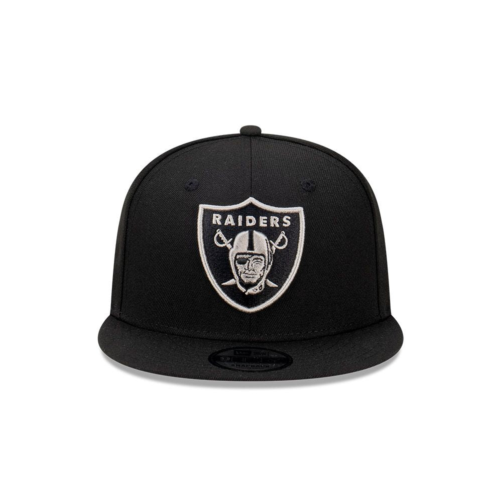 LAS VEGAS RAIDERS GRAY OUTLINE REPREVE BLACK 9FIFTY CAP