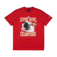 SAN FRANCISCO 49ERS HALL OF NFL CHAMPIONS SCARLET SHORT SLEEVE T-SHIRT