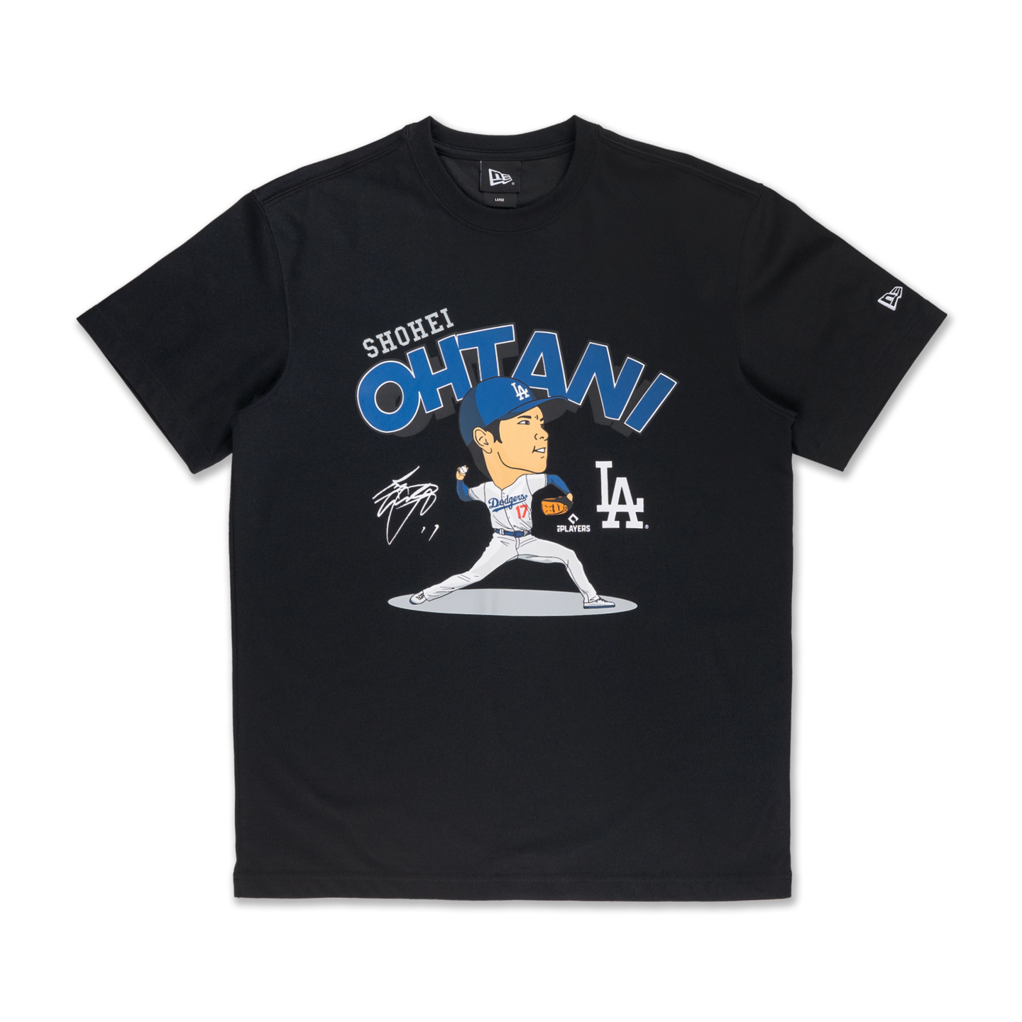 MLB LOS ANGELES DODGERS SHOHEI OHTANI BLACK SHORT SLEEVE T-SHIRT