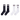 LOS ANGELES DODGERS COLOR ERA 2 PACK BLACK AND WHITE SOCKS