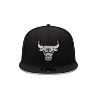 CHICAGO BULLS GRAY OUTLINE REPREVE BLACK 9FIFTY CAP