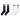 NEW YORK YANKEES COLOR ERA 2 PACK BLACK AND WHITE SOCKS