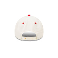 CINCINNATI REDS ASG VINTAGE WHITE CHROME 2TONE RED VISOR 9FORTY AF CAP