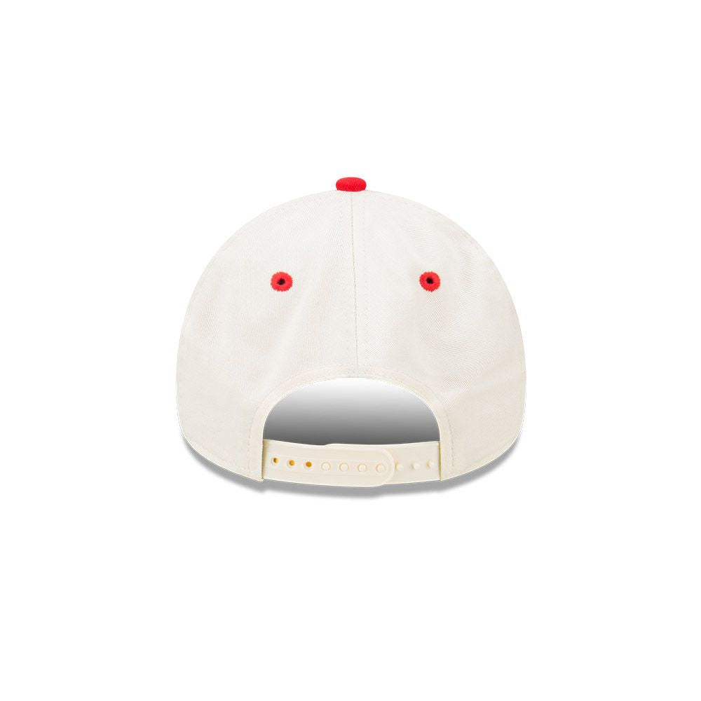 CINCINNATI REDS ASG VINTAGE WHITE CHROME 2TONE RED VISOR 9FORTY AF CAP
