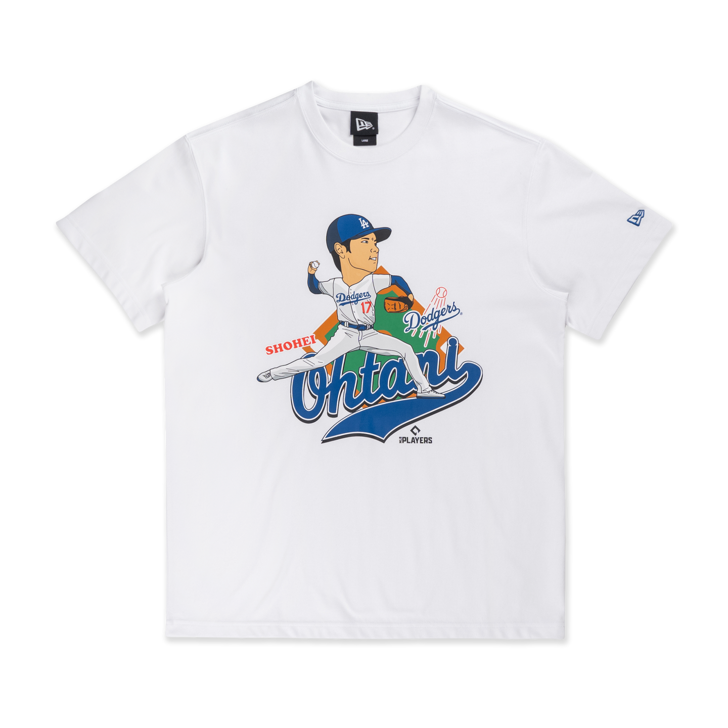 MLB LOS ANGELES DODGERS SHOHEI OHTANI WHITE SHORT SLEEVE T-SHIRT