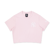 NEW YORK YANKEES COLOR STORY PINK ROUGE WOMEN CROP TEE