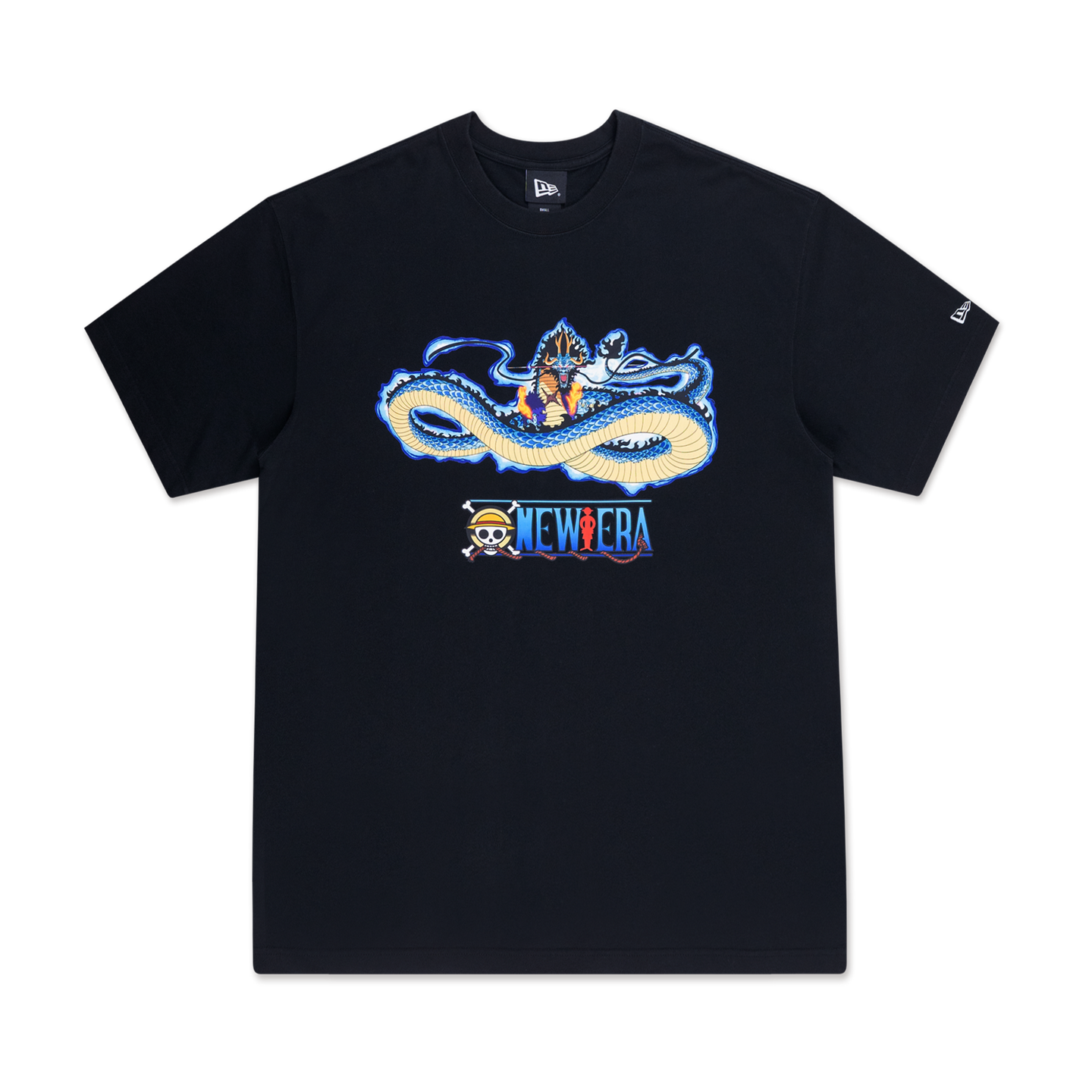 NEW ERA X ONE PIECE GEAR 5 KAIDO DRAGON BLACK OVERSIZED SHORT SLEEVE T-SHIRT