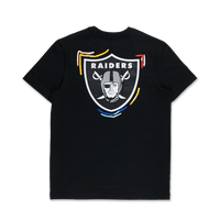 LAS VEGAS RAIDERS TINT BRUSH BLACK SHORT SLEEVE T-SHIRT