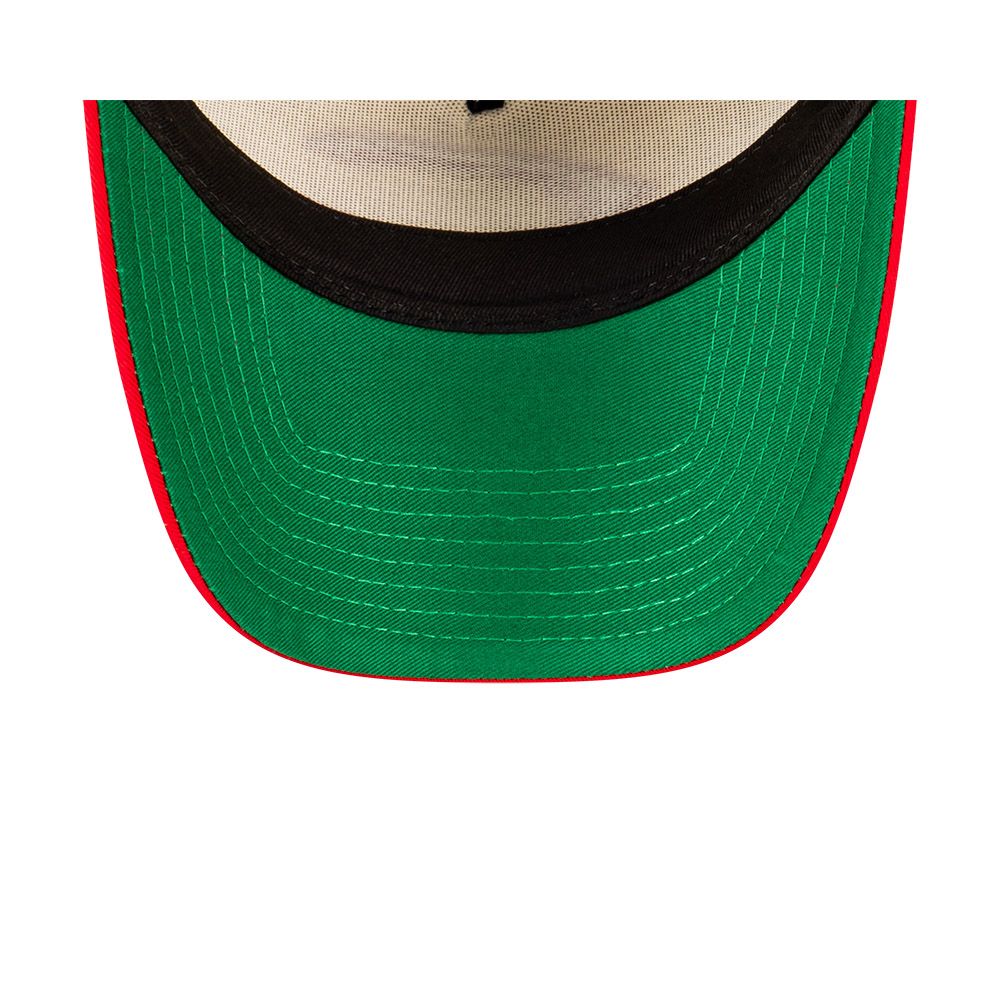 CINCINNATI REDS ASG VINTAGE WHITE CHROME 2TONE RED VISOR 9FORTY AF CAP
