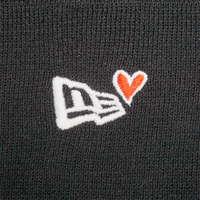 Basic Cuff Beanie Heart Black