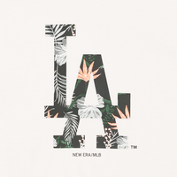 Women's Crop Tee Floral Los Angeles Dodgers