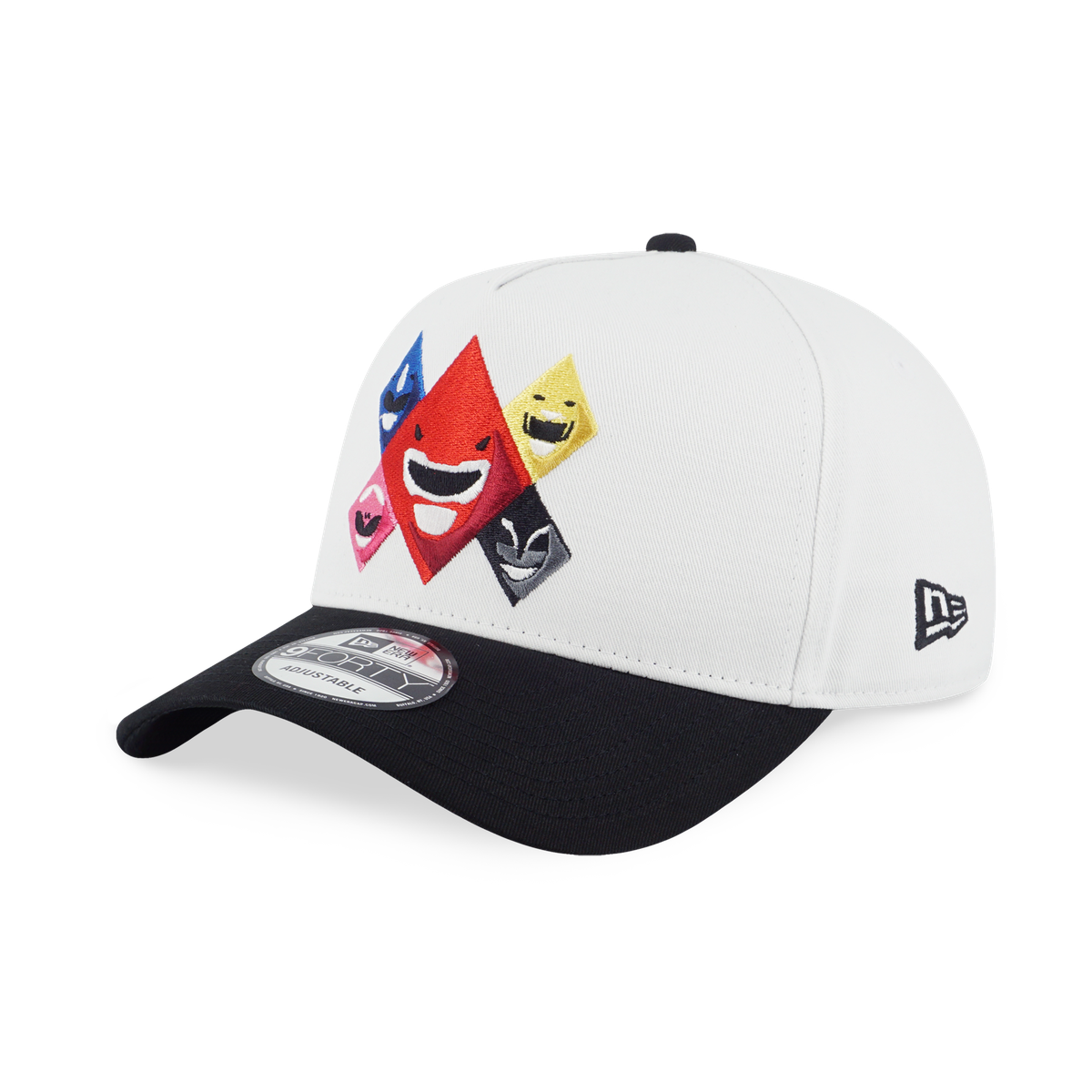 New Era X Power Rangers Mighty Morphin Power Rangers White And Black 9Forty AF Cap
