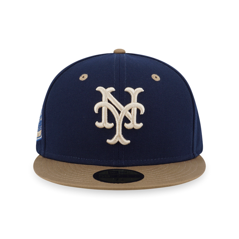 59Fifty Pack - Ocean Khaki New York Mets Cooperstown Oceanside Blue 59Fifty Cap