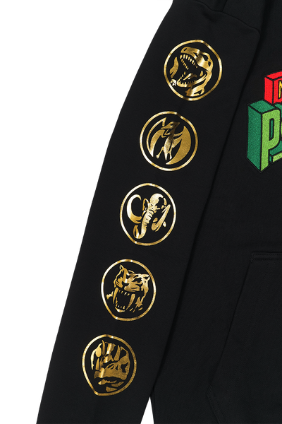 New Era X Power Rangers Logo Graphics Black Hoodie