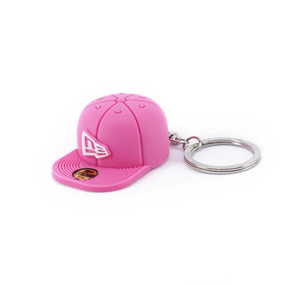 NEW ERA PINK PVC CAP KEYCHAIN