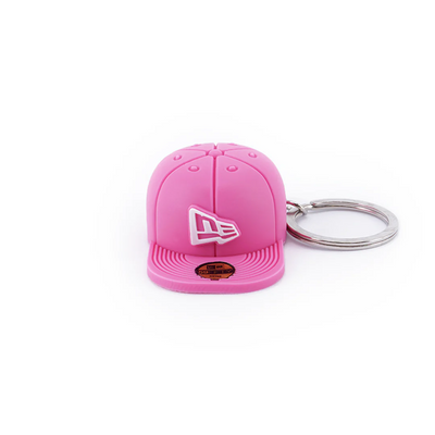 NEW ERA PINK PVC CAP KEYCHAIN