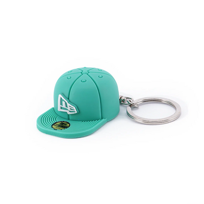 NEW ERA GREEN PVC CAP KEYCHAIN