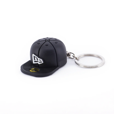 NEW ERA BLACK PVC CAP KEYCHAIN