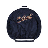 Detroit Tigers X Alpha Industries Blue Reversible Bomber Jacket