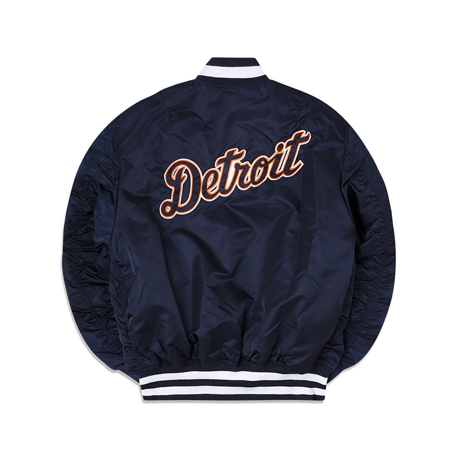 Detroit Tigers X Alpha Industries Blue Reversible Bomber Jacket