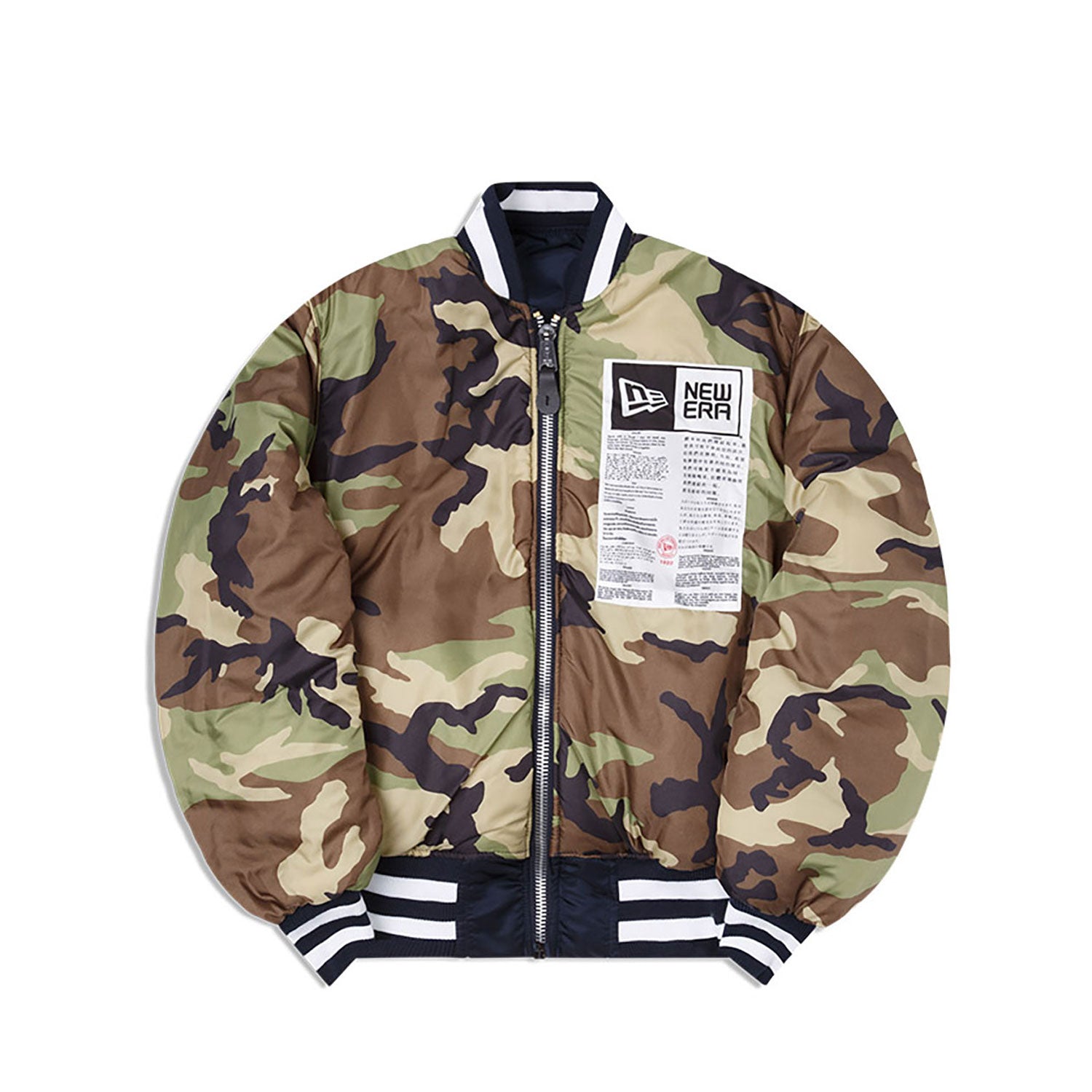 Detroit Tigers X Alpha Industries Blue Reversible Bomber Jacket