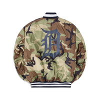 Detroit Tigers X Alpha Industries Blue Reversible Bomber Jacket