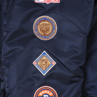 Detroit Tigers X Alpha Industries Blue Reversible Bomber Jacket