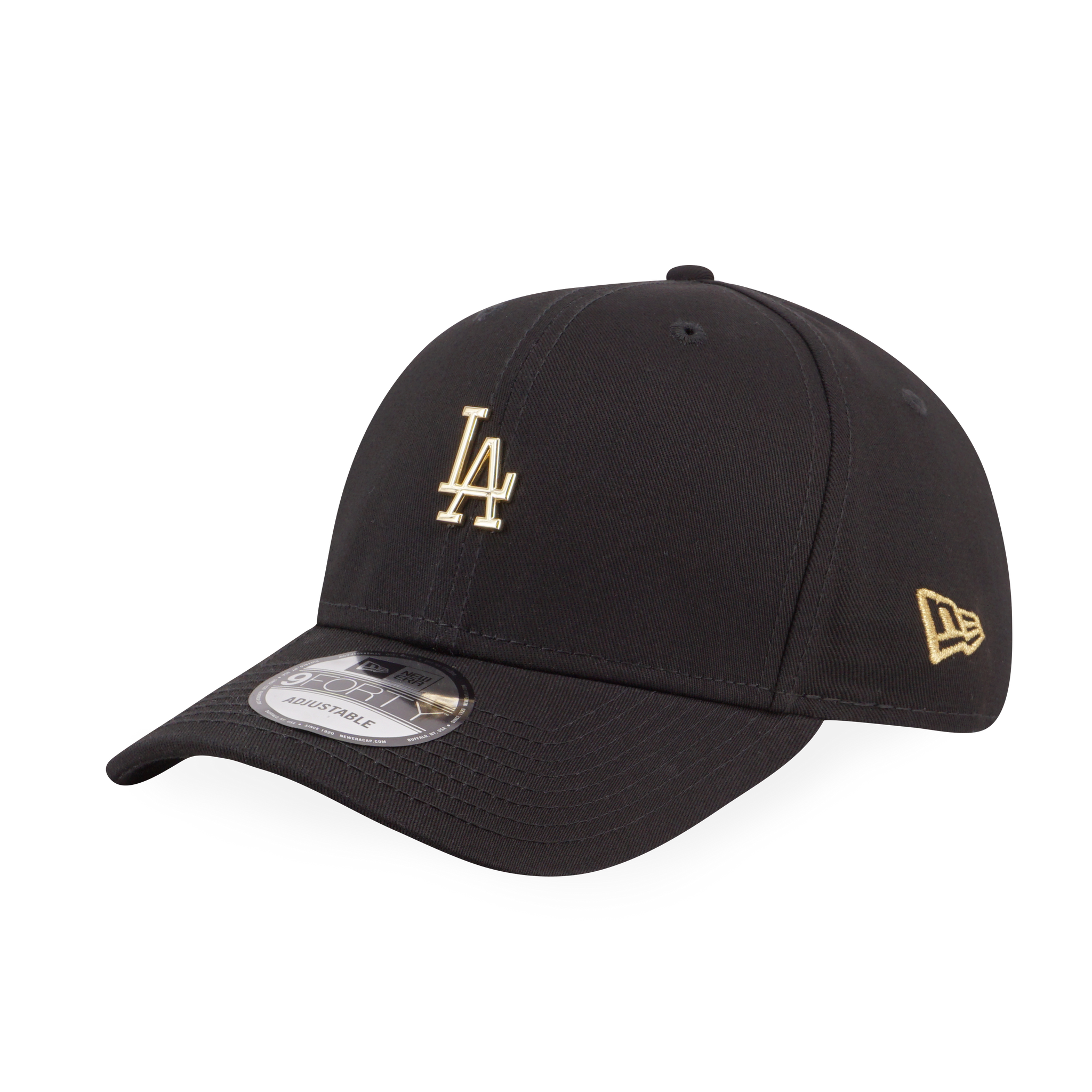 MLB Metal Badge Los Angeles Dodgers Gold 9Forty Black