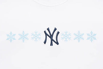 SS Tee MLB Snowflakes New York Yankees White