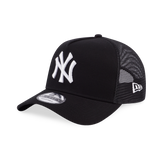 New York Yankees White 9Forty A-Frame Trucker Black
