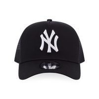 New York Yankees White 9Forty A-Frame Trucker Black