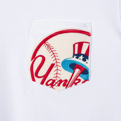 Short Sleeve Tee New York Yankees Felt Pocket