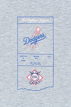 Short Sleeve Tee Stadium Ticket Los Angeles Dodgers