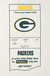 Short Sleeve Tee Stadium Ticket Green Bay Packers