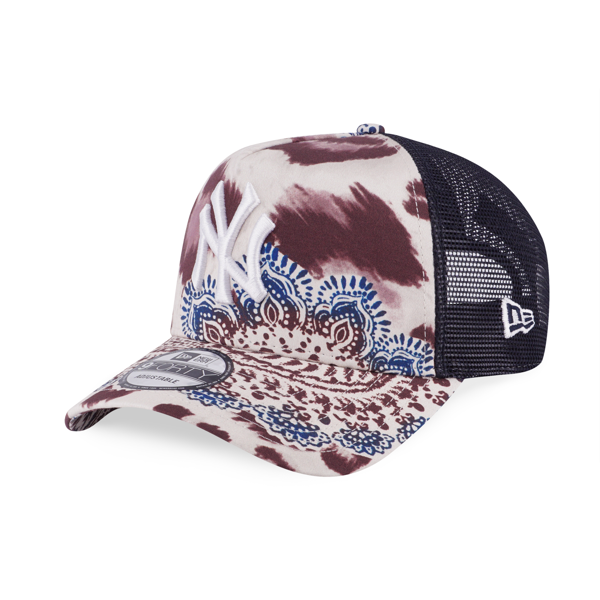 9Forty A-Frame Trucker Animal Paisley New York Yankees