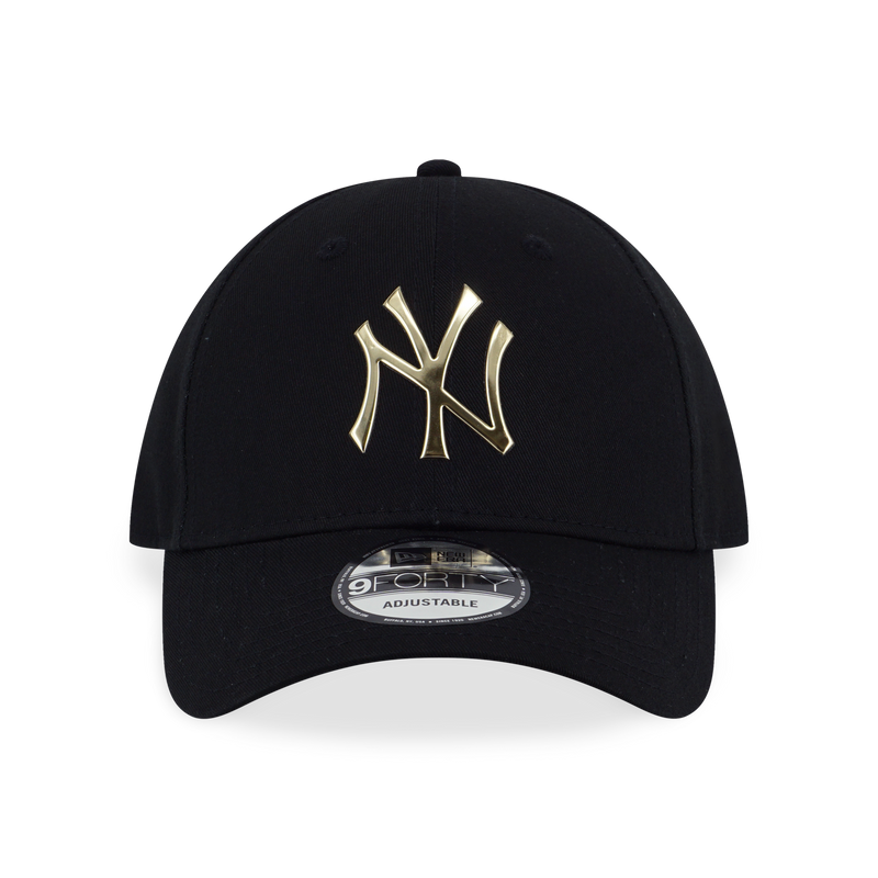 NEW YORK YANKEES FOIL LOGO BLACK 9FORTY CAP