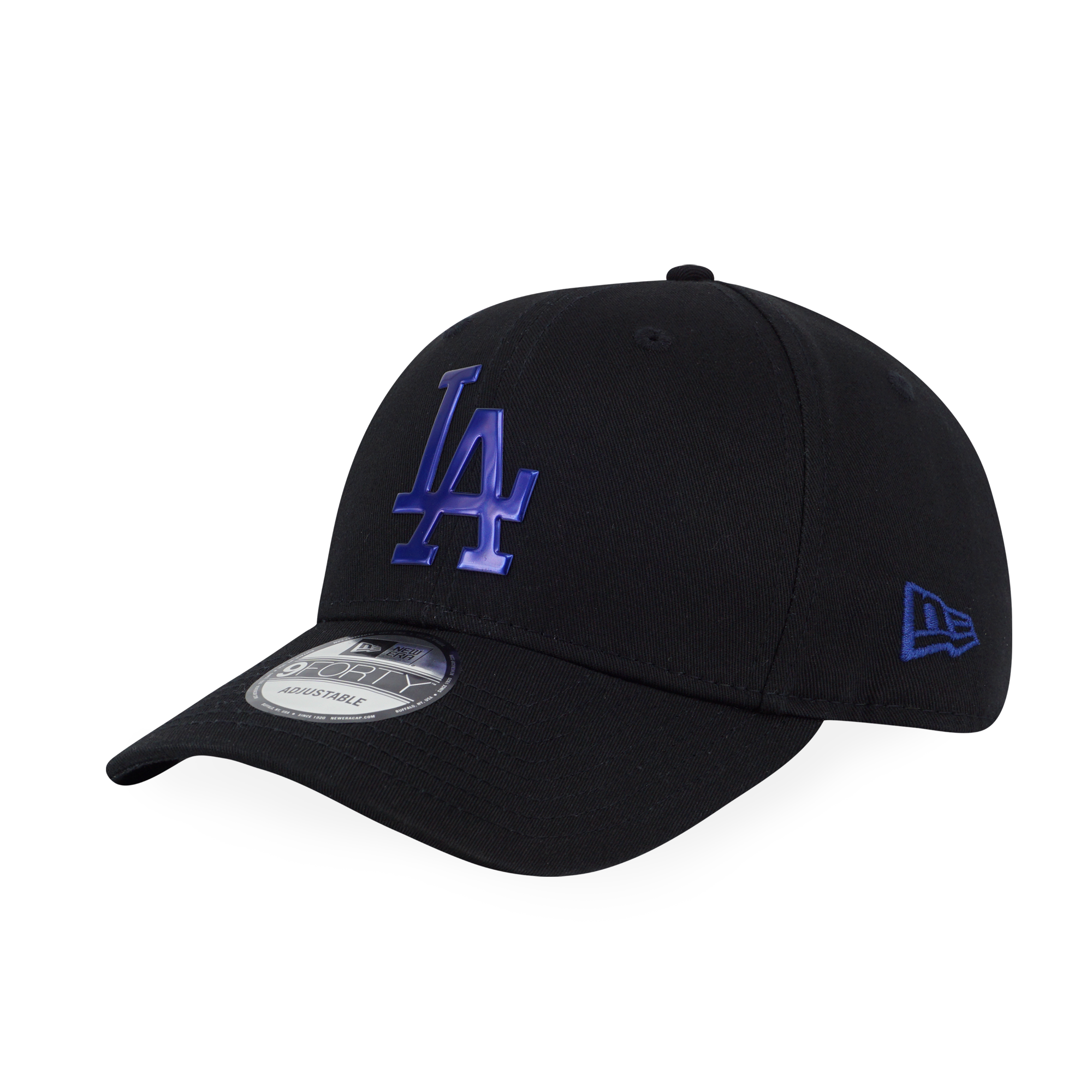 LOS ANGELES DODGERS FOIL LOGO BLACK 9FORTY CAP