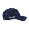 NEW YORK METS DENIM ALL-OVER MONOGRAM INDIGO DENIM 9FORTY CAP