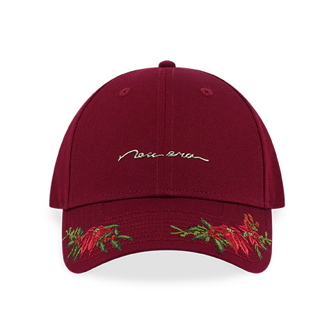 NEW ERA CHRISTMAS FLORAL CARDINAL 9FORTY CAP