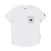 NEW ERA OUTDOOR MOUNTAIN LABEL WHITE POCKET PERFORMANCE SHORT SLEEVE T-SHIRT