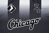 CHICAGO WHITE SOX MLB SOCCER BLACK / WHITE STRIPED SOCCER JERSEY
