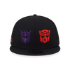 New Era x Transformers Autobots and Decepticons Black 9Fifty Cap